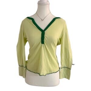 Super Soft FairyCore Fitted Henley Lightweight LongSleeve Top (Made in Egypt)